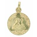 Medaille H. Rita - 16 mm - Metaal Verguld 