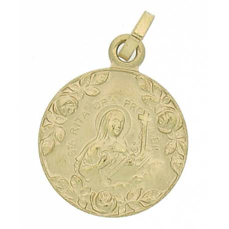 Medaille 18 mm - H Rita - Metaal Verguld 