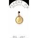 Medaille plaqué-goud - Scapulier - 12 mm 