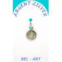 Medaille Zilver - Scapulier 10 mm 