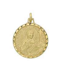 Medaille H. Rita - 18 mm - Metaal Verguld 