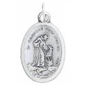 Médaille 22 mm Ov - St François avec loup