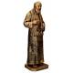 Beeld 40 Cm P Pio + Rozenkrans Bronze Afwerking 