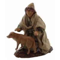 Napolitaanse Santon 08 Cm Jongen Met Hond 