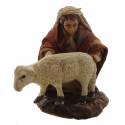 Santon Napolitain 08 Cm Garcon Assis Avec Mouton