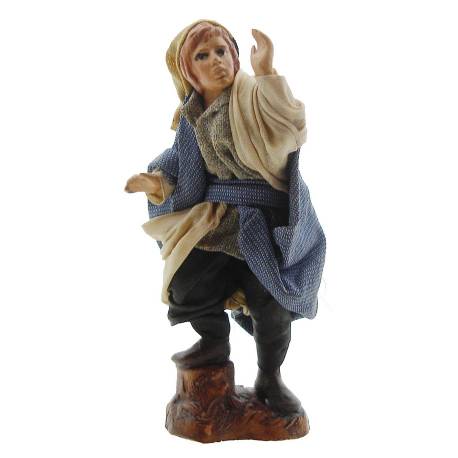 Santon Napolitain 08 Cm Crieuse