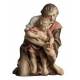 Herder met Kind : houtsnijwerk kerstgroep Ulrich 15 cm 