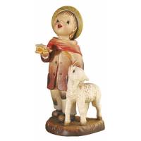 Bois Sculpte Berger + Etoile 7.5 Cm