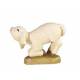 Houtsnijwerk Schaap Knielend 7.5 Cm Gekleurd 