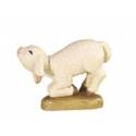 Bois Sculpte Mouton A Genoux 7.5 Cm