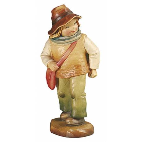 Houtsnijwerk Ezeldrijver 7.5 Cm Gekleurd 