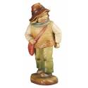 Houtsnijwerk Ezeldrijver 7.5 Cm Gekleurd 