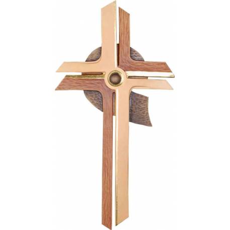 Houtsnijwerk Kruisbeeld 20 Cm Gekleurd 