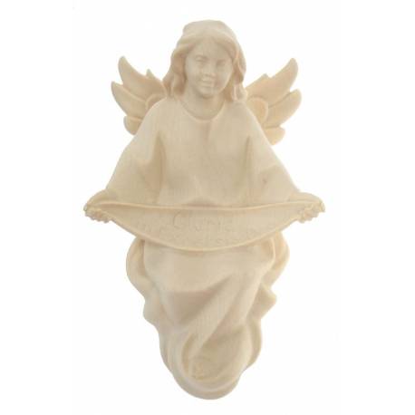 Ange Gloria pour personnages de crèche de 16 cm bois naturel