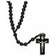 Rozenkrans op koord - Hout / Zwart 