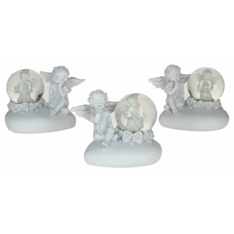 Boule de neige - Ange - 8 X H 7 cm