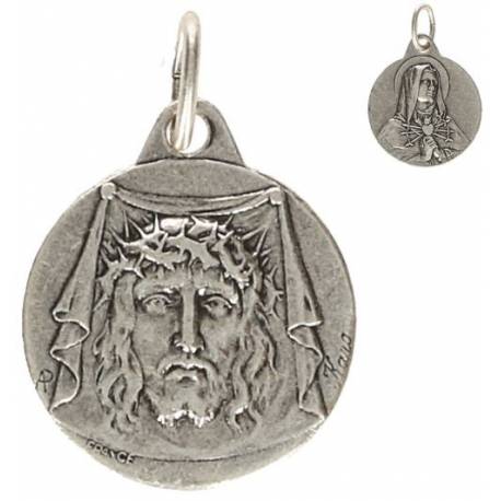 Médaille 18 mm - ND des 7 Douleurs / Ste Face