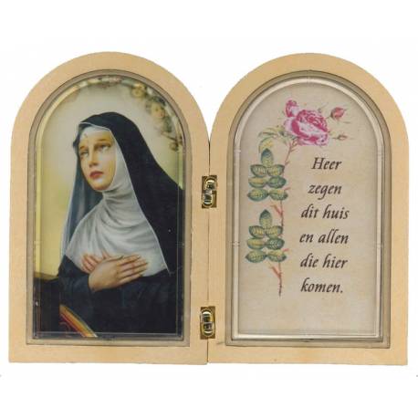 Diptyque 12XH9.4 cm - Ste Rita + Texte NL