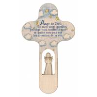 Croix Murale 21 cm avec Ange - Nuages - FR