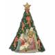 Sapin / Nativité - 7 X H11 Cm - A poser / A pendre