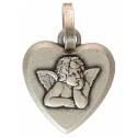 Medaille Engel - 14 mm - Met Verzilverd 
