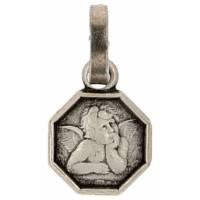 Medaille Engel - 8 mm - Verzilverd 