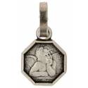 Médaille Ange - 8 mm - Métal Argenté