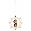 Coeur A Suspendre + Ange 12 Cm Couleur