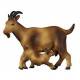 Chevre Avec Chevreau pour personnages de crèche de 16 cm Couleur