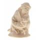 Berger / Agneau pour personnages de crèche de 16 cm bois naturel