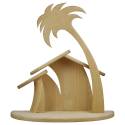 Cabane Avec Comete 41 X 21 X 42 Cm bois naturel