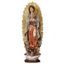 Houtsnijwerk beeld Onze Lieve Vrouw van Guadalupe 23 cm gekleurd 