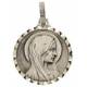 Medaille O.L.V. - 16 mm - Metaal Verzilverd 
