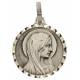 Medaille O.L.V. - 16 mm - Metaal Verzilverd 