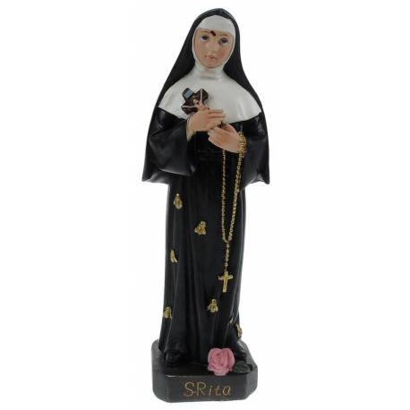 Statue 15 cm - Ste Rita avec abeilles