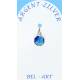 Medaille Zilver - Lourdes Versch. - Email Blauw 