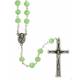 Chapelet Cristal - Vert + Ecrin