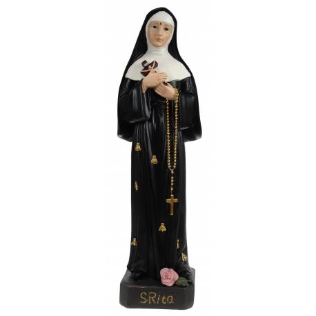 Statue 42 cm - Ste Rita avec abeilles
