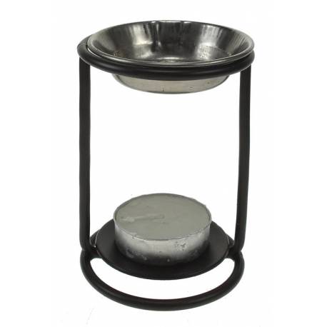 Brûle-encens - H 10 cm - Nickelé