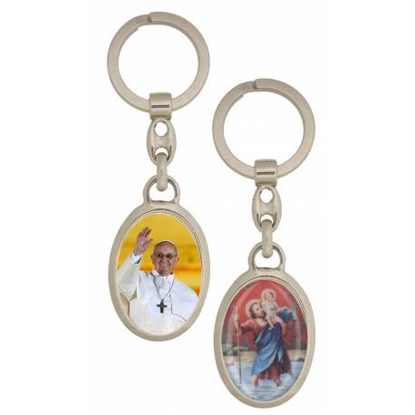 Porte-Clefs - Pape François / St Christophe