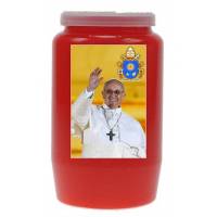 Kaars 3 Dagen / Rood / Paus Franciscus 