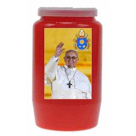Kaars 3 Dagen / Rood / Paus Franciscus 