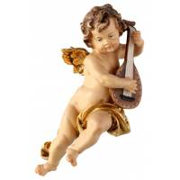 Houtsnijwerk Engel / Triangel 15 Cm Gekleurd 