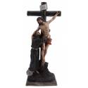Statue 38 cm - St François/croix