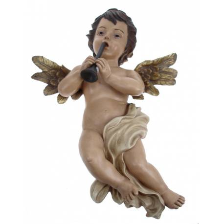 Ange à pendre avec trompette - 33 X 22 cm
