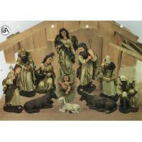 Creche 80 Cm 11 Personnages Couleur