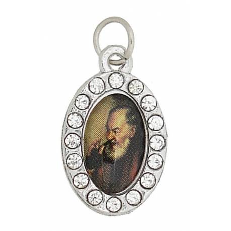 Medaille P Pio Strass 