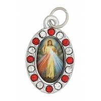 Médaille Christ Miséricordieux - Strass