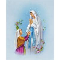 Poster 20 X 25 cm Lourdes verschijning 