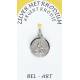 Médaille Argent Rhodié - Scapulaire - 15 mm